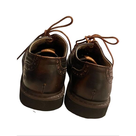 Skechers Mens Brown Memory Foam Leather Wingtip Oxford Shoes Size 11